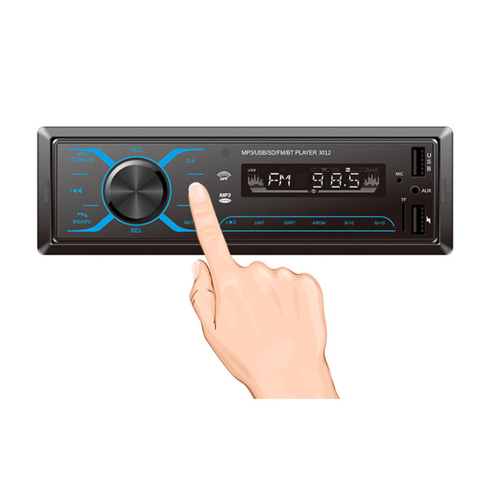 Bluetooth Car Radio Mp3 Player 1 Din In Dash 12V Audio Stereo Fm Usb/Wma/Flac 191466039861