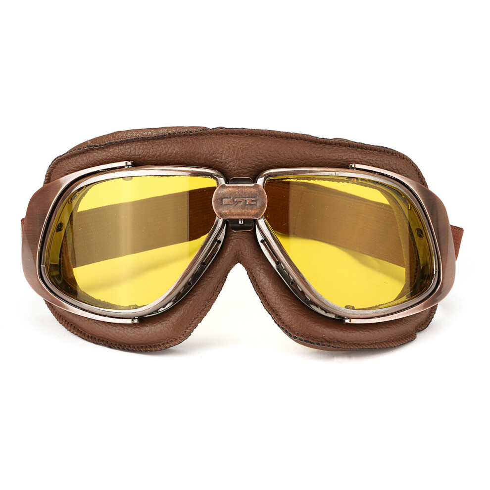 Motorcycle Bike Racing Scooter Pilot Helmet Goggles Glasses Windproof 602451826842