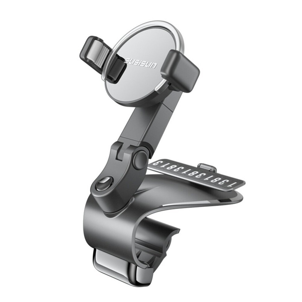 360 Rotation Car Mobile Phone Holder Car Dashboard Rearview Mirror Sun Visor Cell Phone Holder For 3 To 7 Inch Mobile Phone 7903646801815