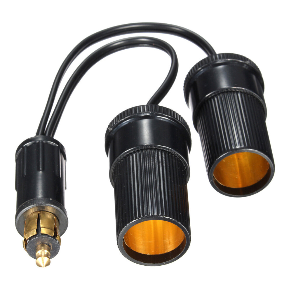Car Lighter Adaptor Converter Hella Plug To Twin Socket Black 818289623601
