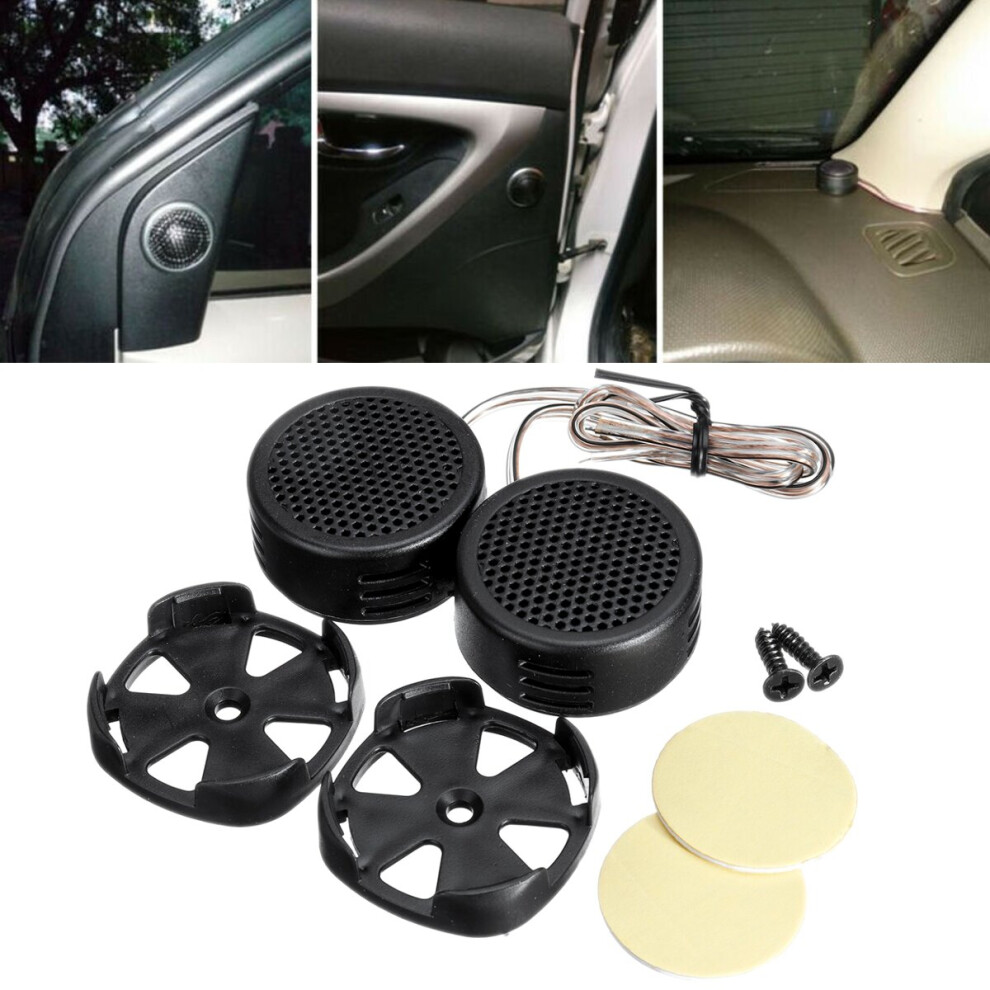 2Pcs 12V 500W 105Db Car Speaker Audio Music Stereo Super Sound High Tweeter Black 6906139323147