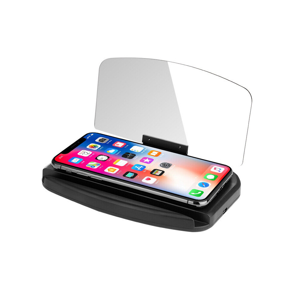 Car Hud Head Up Display Gps Navigation Speed Projector With Wireless Charging Function 5311614382693