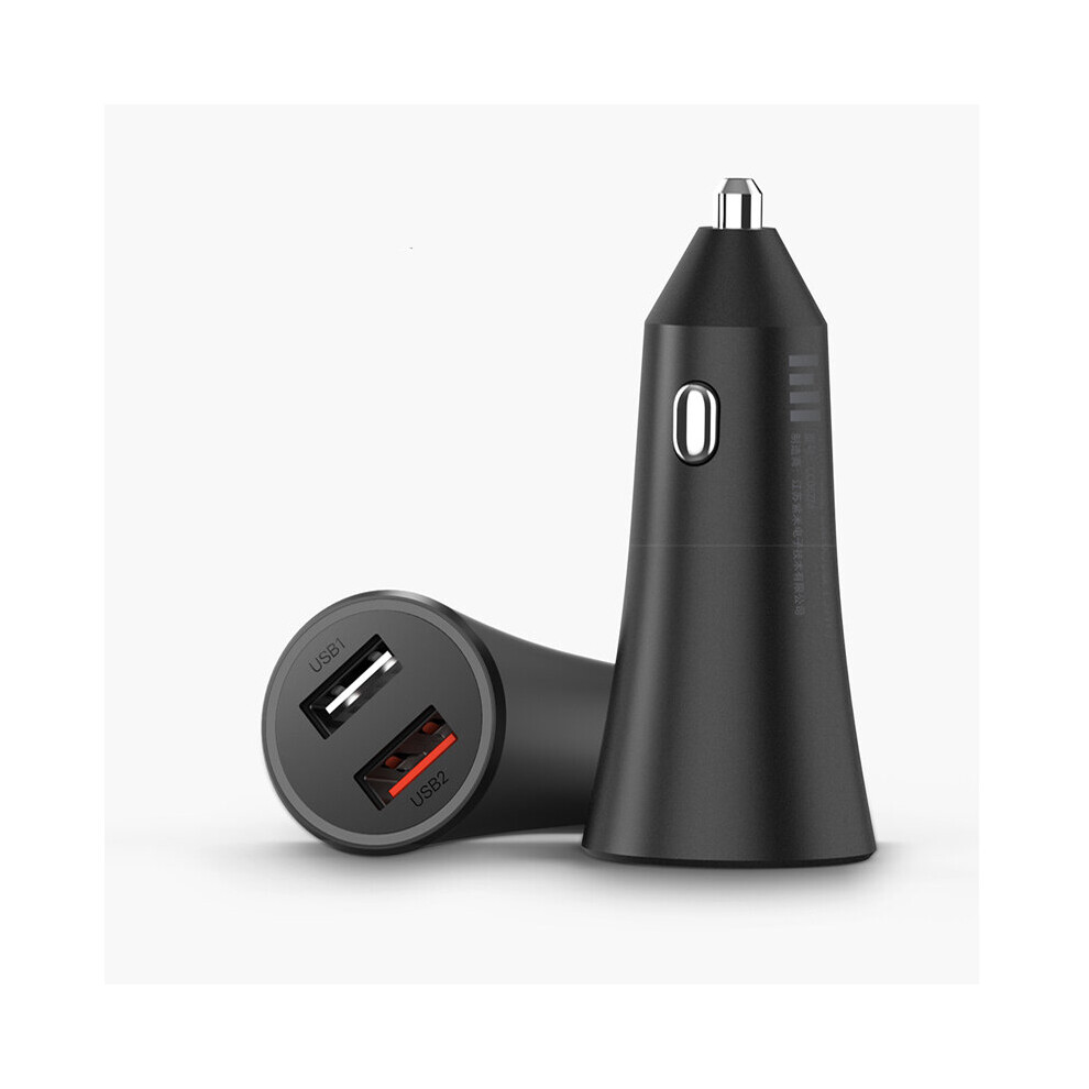 Xiaomi Car Charger Fast Dual Port Charging 37W Streamlined Matte Black 7421053267227