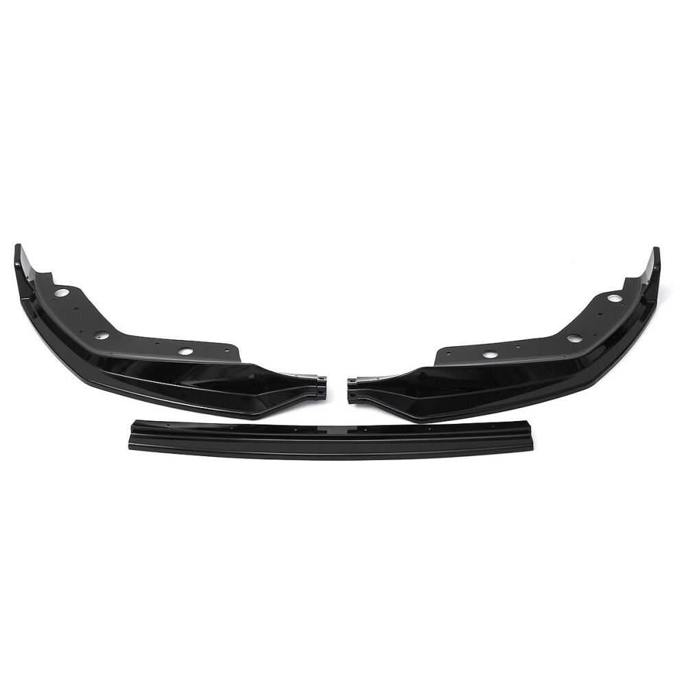 Golss Front Bumper Lip Spoiler M Sport 3Pcs For Bmw 3 Series G20 2019-2020 Black 791804910014