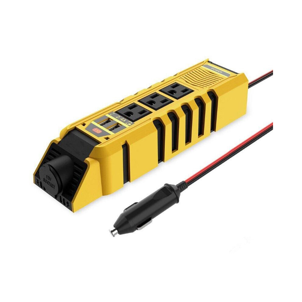 150W 12V To 110V Dual Usb Ac Output Conversion Car Inverter 611393360291