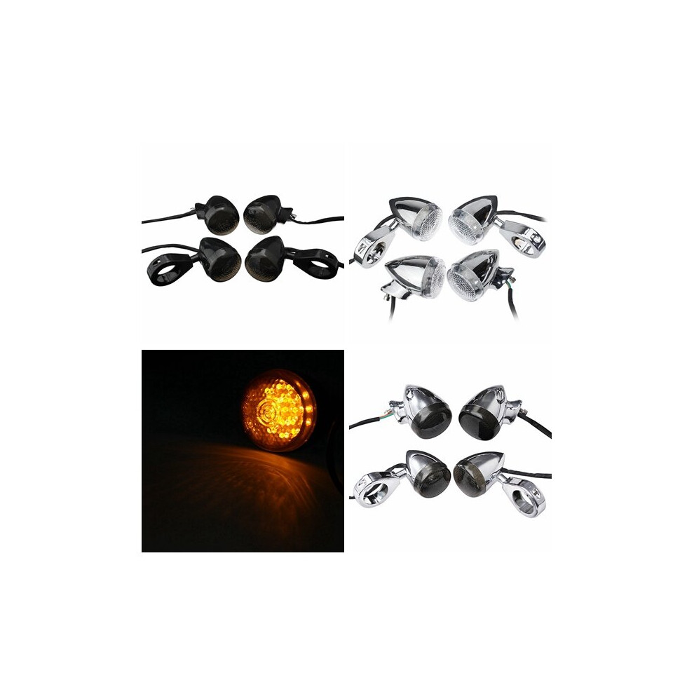 4Pcs 39Mm Rear Motorcycle Bullet Led Turn Signal For Harley Davidson Sportster Dyna Bobber Light 6900018375517