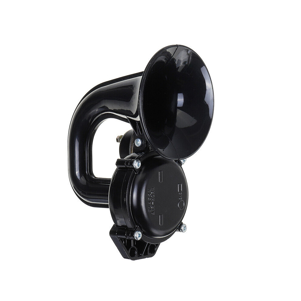 12V 300Db Electric Snail Air Horn Loud Sound For Car Motorcycle Truck Boat Black 681542943781