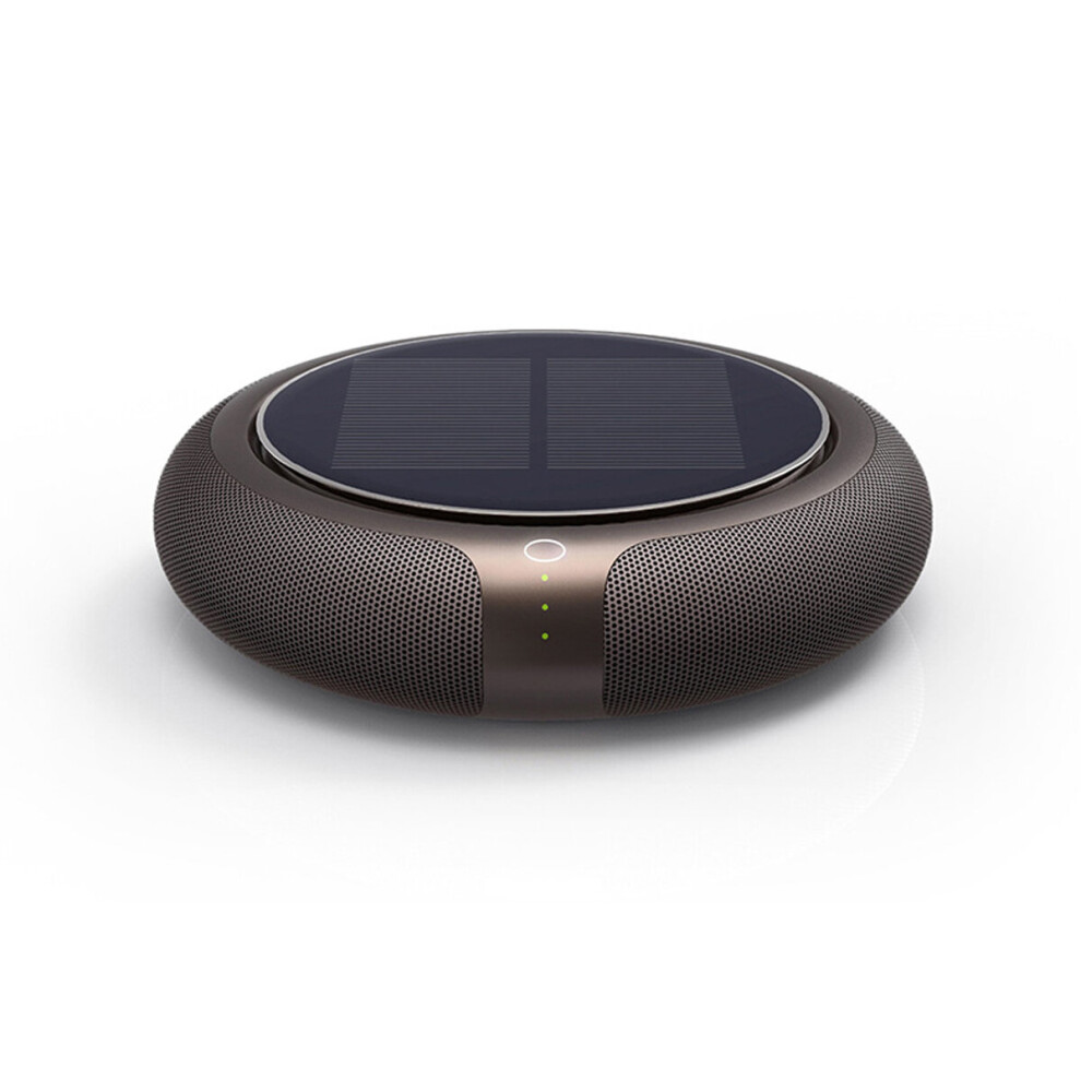 Solar Vehicle Purifier Intelligent Car Air Purifier Freshener Black/Golden 754970909350