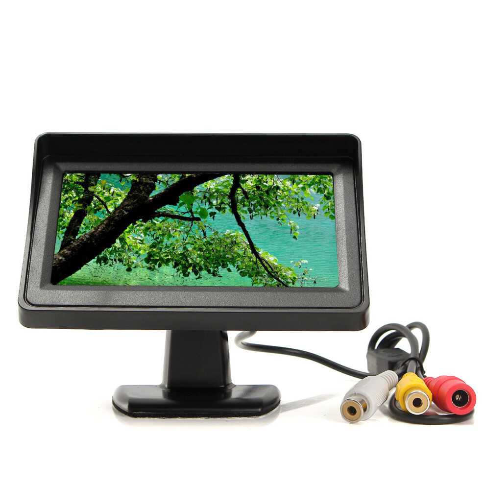 4.3 Inch Car Rear View Kit Tft Lcd Monitor Led Ir Reversing Camera For Truck Bus 600380098255