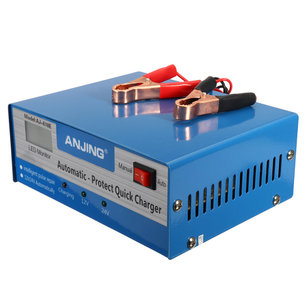 Car Battery Charger Full Automatic Intelligent 200Ah Pulse Repair 250V 12/24V 6901250416198