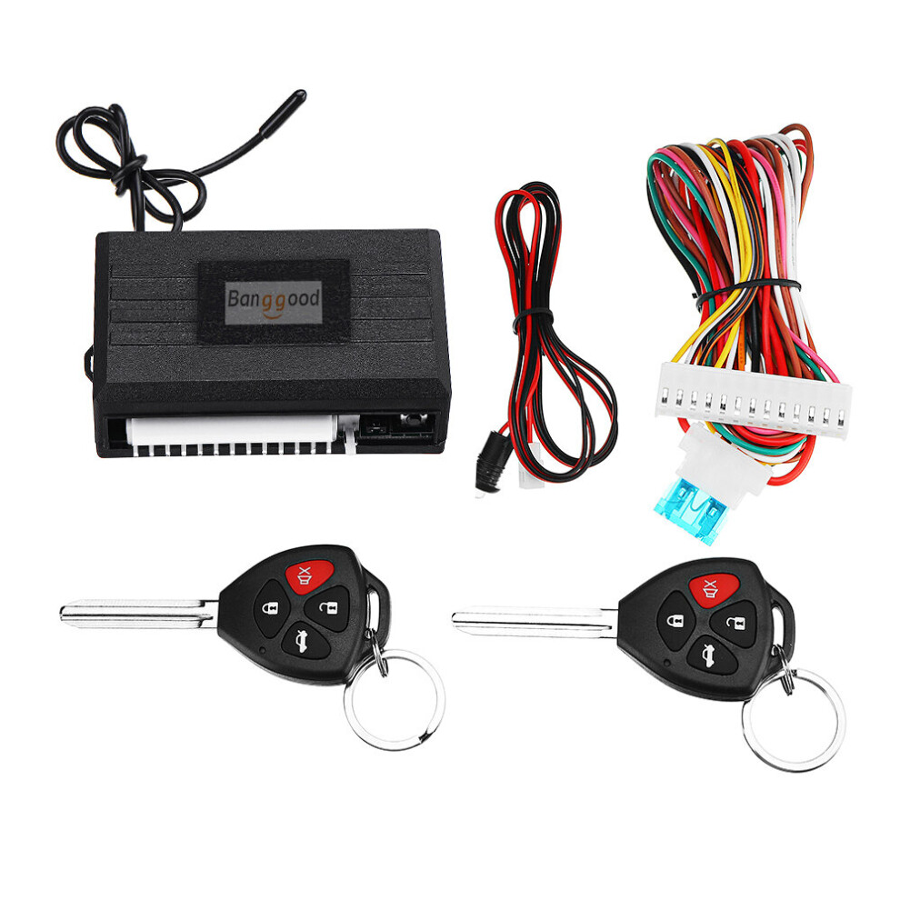 Banggood Car Remote Central Lock Locking Security Keyless Entry Burglar System For Toyota Black 6196484201577