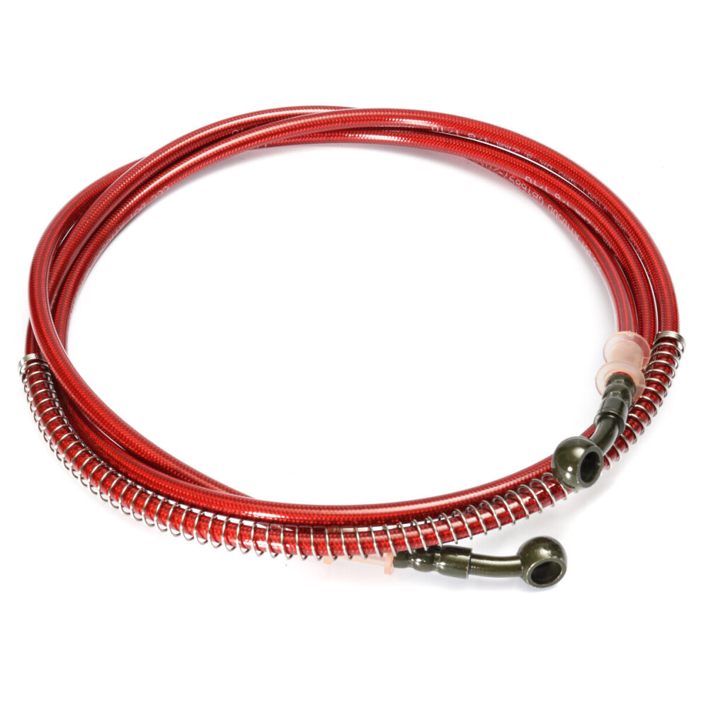 60Cm - 200Cm Motorcycle Brake Clutch Oil Hose Braided Line Pipe Red 191466516621