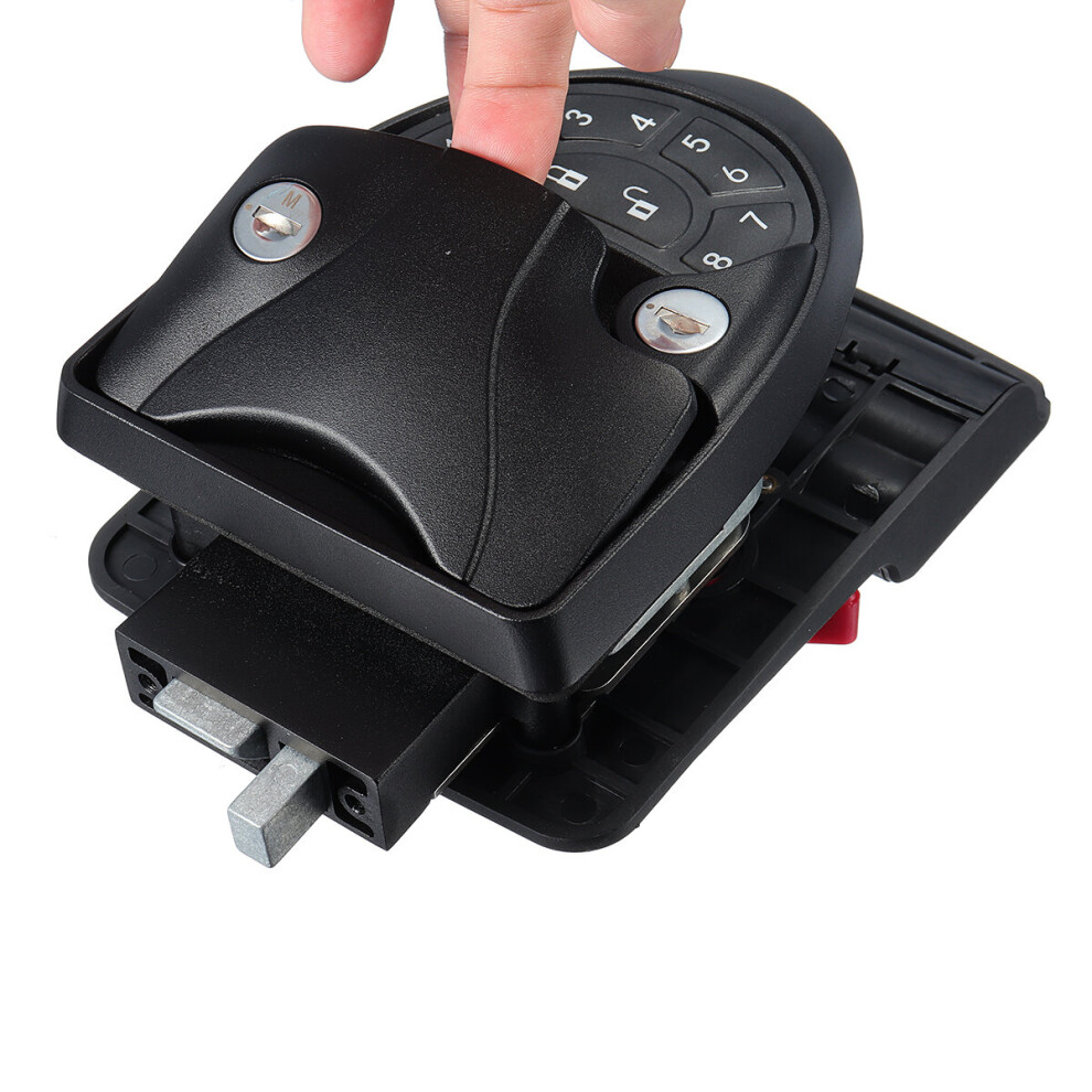 Black Rv Keyless Entry Door Lock Latch Handle Knob Deadbolt Camper Trailer 707565816007
