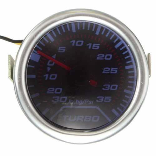 52mm Universele Blauwe LED Pointer Turbo Boost Meter PSI Rooktint Lens