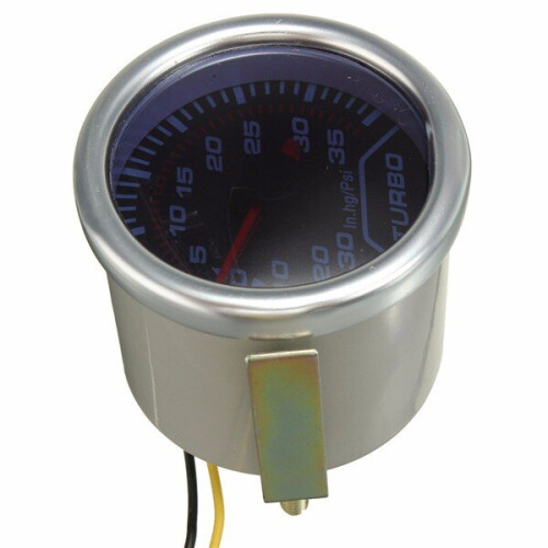52mm Universele Blauwe LED Pointer Turbo Boost Meter PSI Rooktint Lens 1