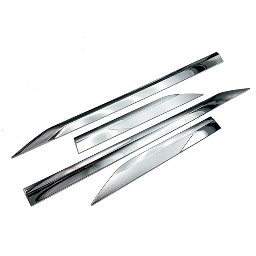 4 Pcs Abs Chrome Side Panel Door Clip Car Moulding Trim Strip For Toyota Rav4 2019 2020 304692434526