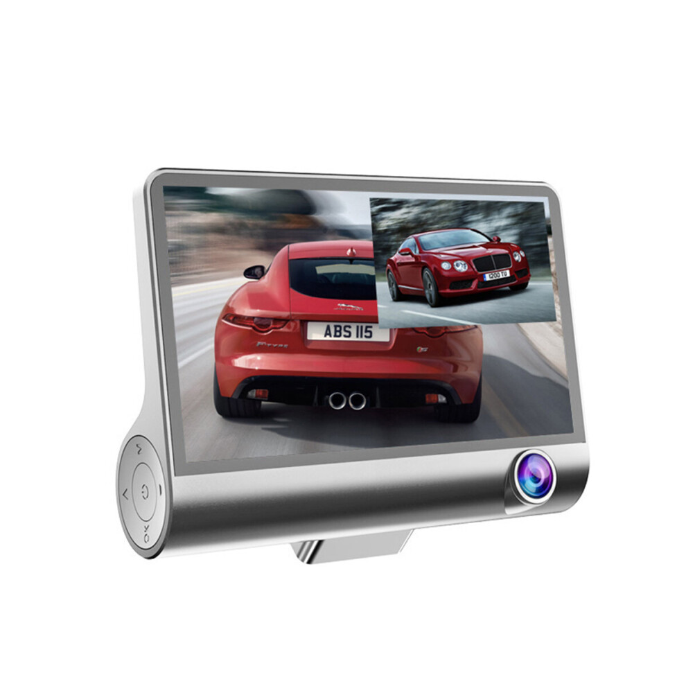 4.3Inch 1080P Ips Screen Car Dvr 3 Lens Dash Camera Recorder Rear View G-Sensor 645312081660