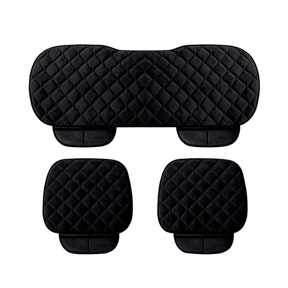 3Pcs Universal Seat Covers Thicken Cushion Front Rear Protector Nonslip 6083165358388