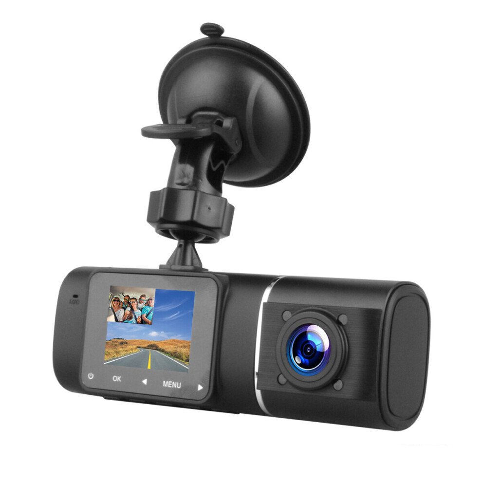 1080P Car Dvr Dual Lens Front & Inside Dash Cam 170 G-Sensor Ir Night Vision Hd Camera Recorder 718760572827