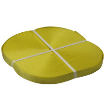 (Yellow 35MM, 100M - 1200KG) Polyester Webbing Strap Tape Roll (Tie Down)