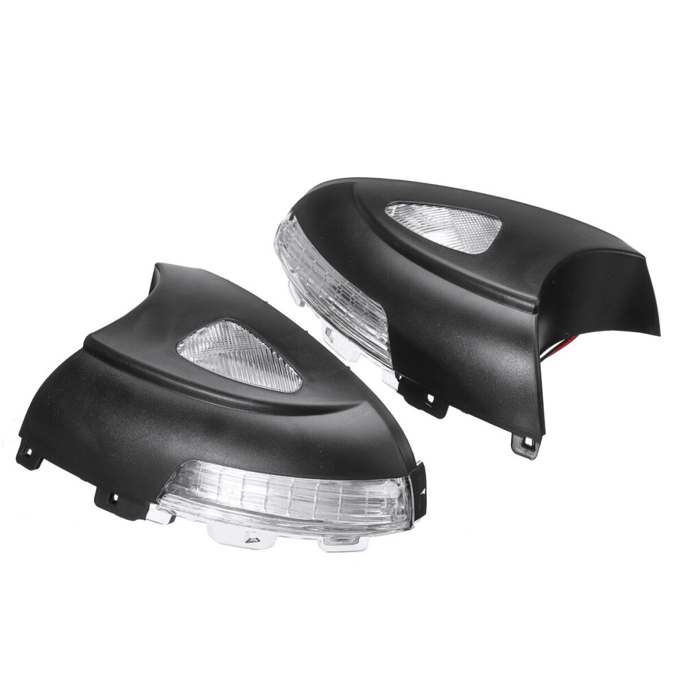 Car Side Wing Mirror Cover With Led Turn Signal For Vw Sharan 2012-2014 Tiguan 2007-2014 Light 6900046388848