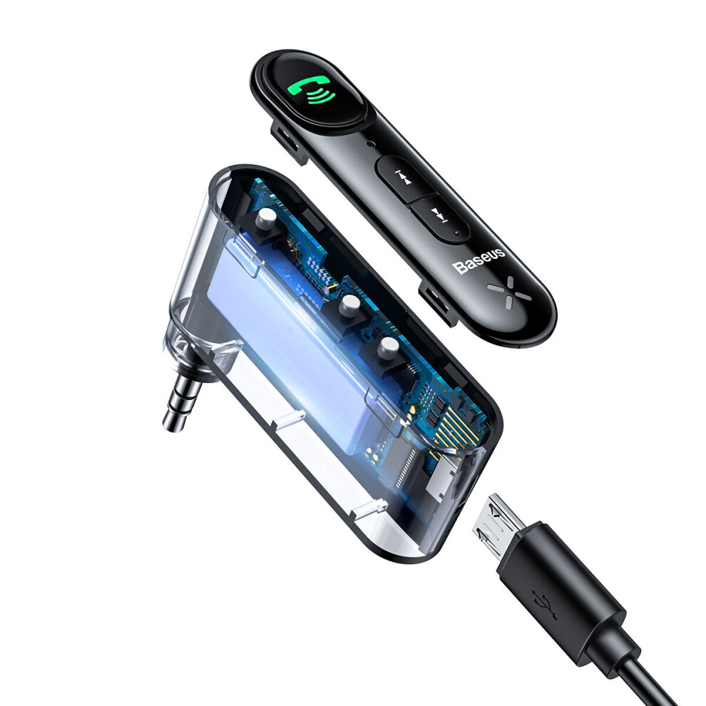 Baseus Wireless Hands Free Bluetooth 5.0 Car Aux Music Receiver Adapter Interface 10-Hour Duration 6906138842021