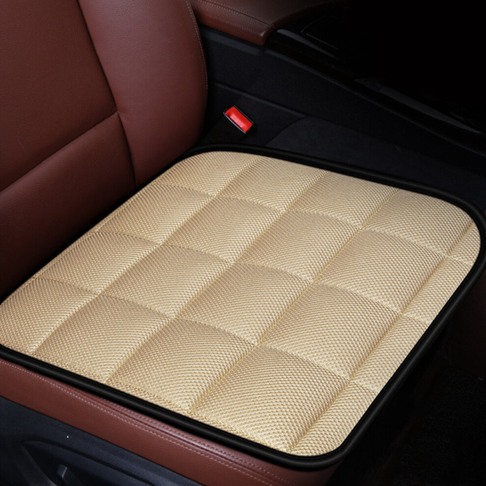 General Simple Comfort Plush Car Seat Cushion Non-Slip Breathable Cushion Washable Beige 6900064189816