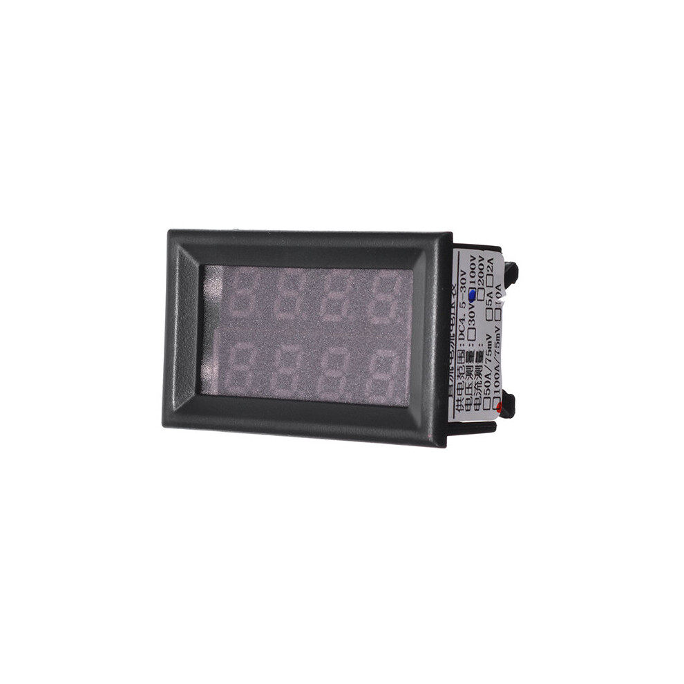100V Dc 12V Car Digital Volt Meterr Ammeter Led Amp Volt Meter Light 190268173858
