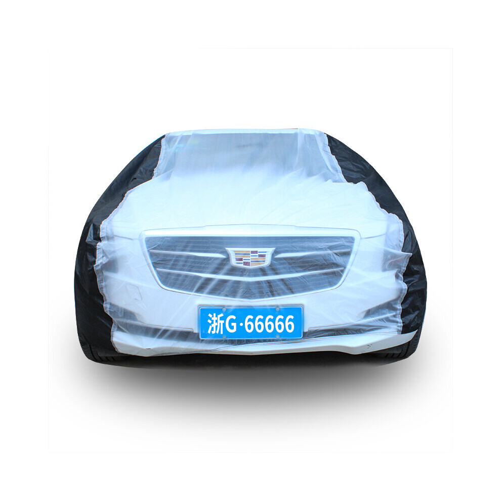 Universal Peva Full Car Cover Outdoor Protector Anti Scratch Dust Sun Resistant Black 800000018575