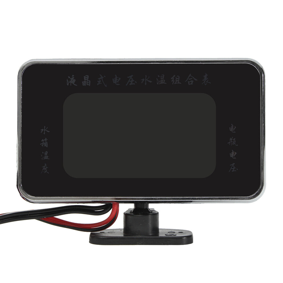 10Mm 12V 24V Car Digital Display Voltmeter Water Temperature Gauge With Sound Alarm 5440217662335