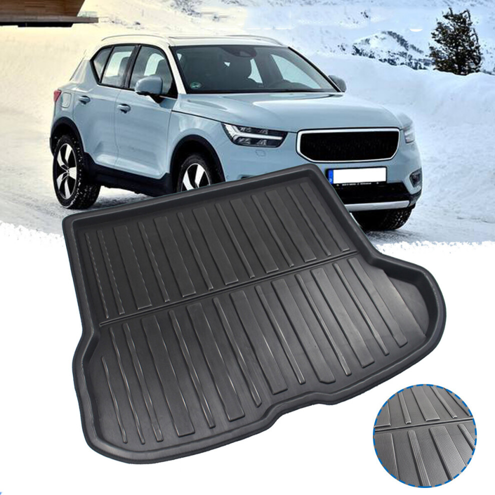 Car Rear Trunk Cargo Mat Tailored Boot Liner Tray For Volvo Xc40 2017 2018 2019 Black 6906138743519