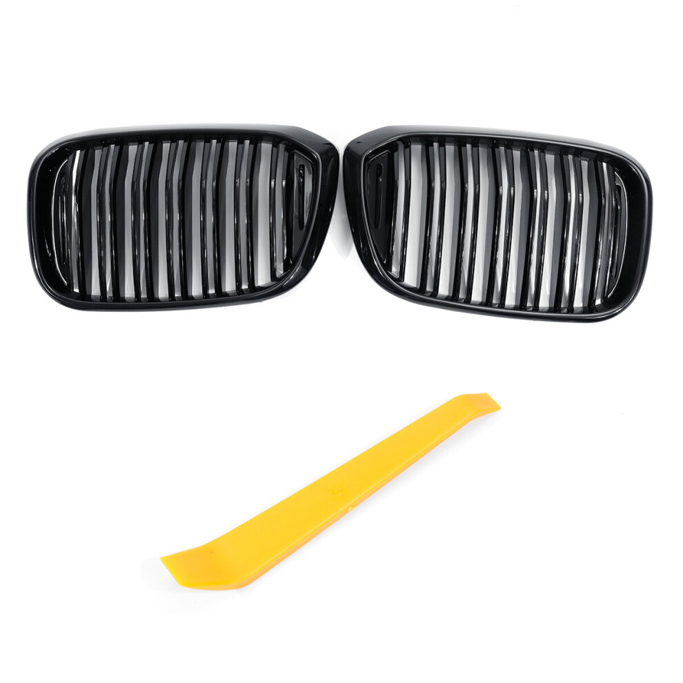 Glossy Front Bumper Grille Mesh Grill For Bmw G01 X3 G02 X4 2018~2019 Black 6918058377798