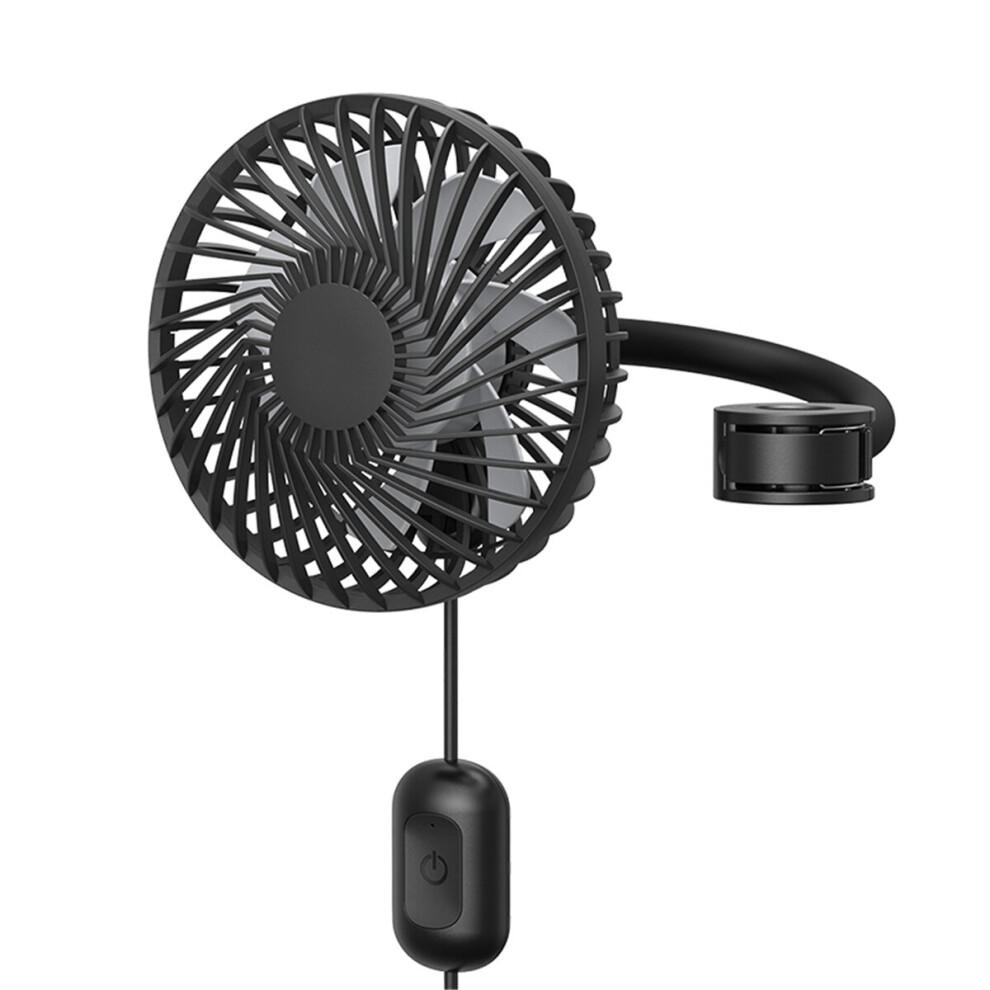 Adjustable 3-Speed Car Air Cooling Fan Back Seat Cooler 360 Rotatable Portable 8841459277450