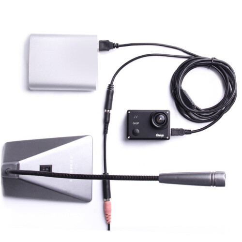 Mini USB 3.5mm External Microphone And Charging Cable For GITUP GIT2/GIT2P 2