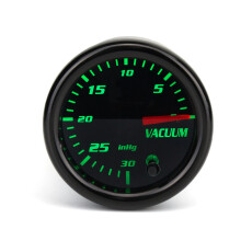 Universal 2 Inch 52mm Mechanical Vacuum Intake Gauge Digital 7 Color LED Display Car Odometer