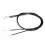 Motorcycle Clutch Brake Throttle Cable Black Universal 3