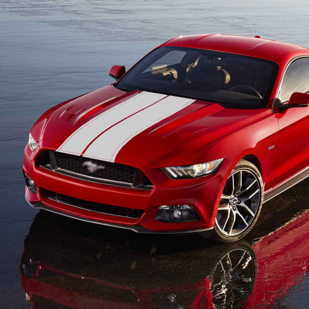 Hood Cover Roof Tail Rally Racing Stripe Decal Pvc Body Sticker For Ford Mustang 6900075617285