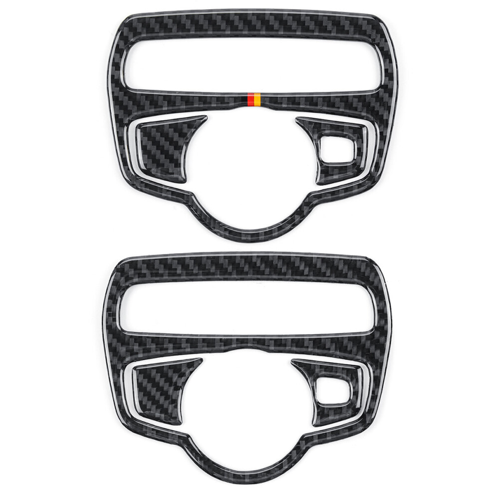 Carbon Fiber Headlight Switch Cover Trim Sticker For Mercedes C Class C180 C200 W205 Glc 9116306960557