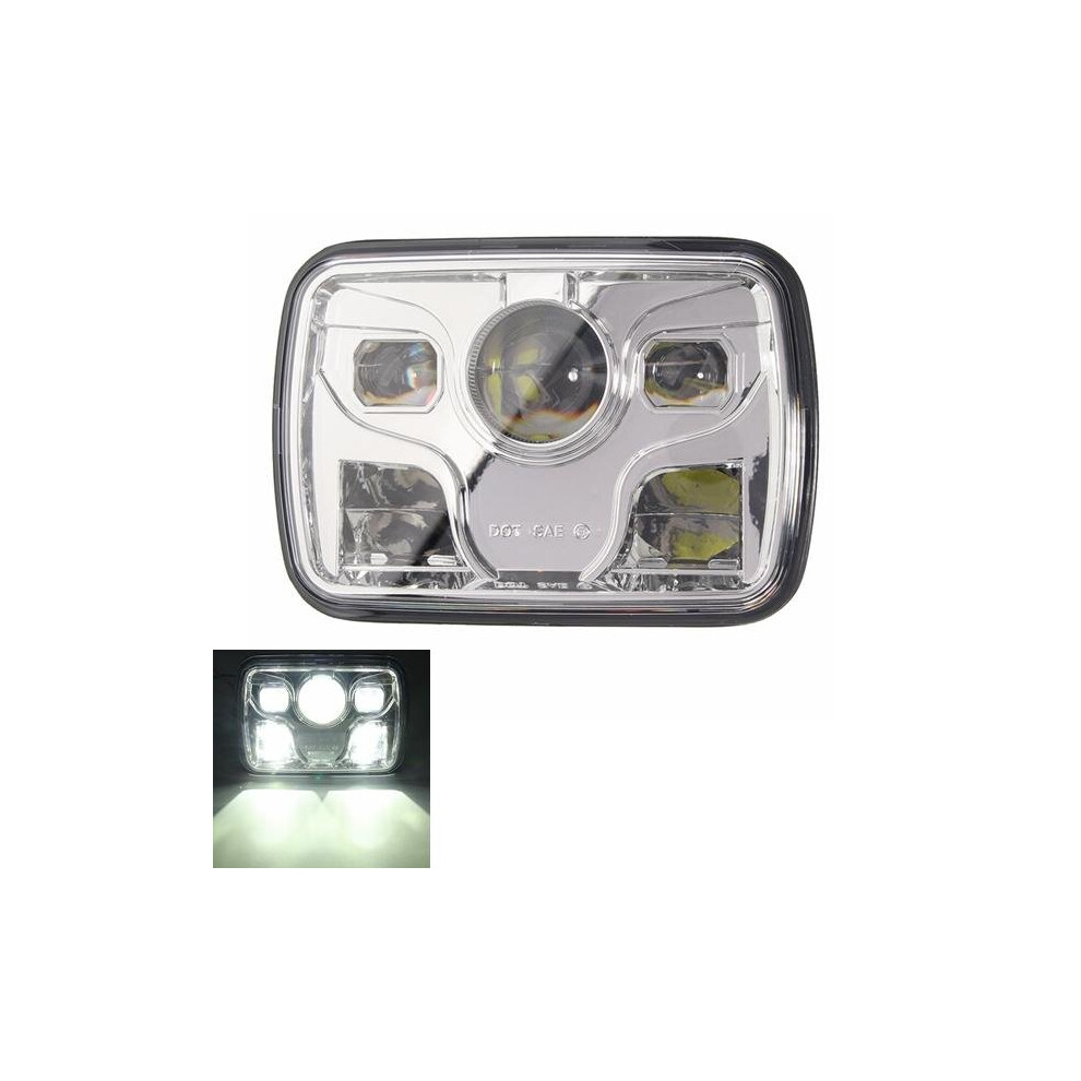 7X6inch Led Drl 32W Hid Bulbs High/Low Beam Front Headlight Headlamp Assembly Black 304692448752