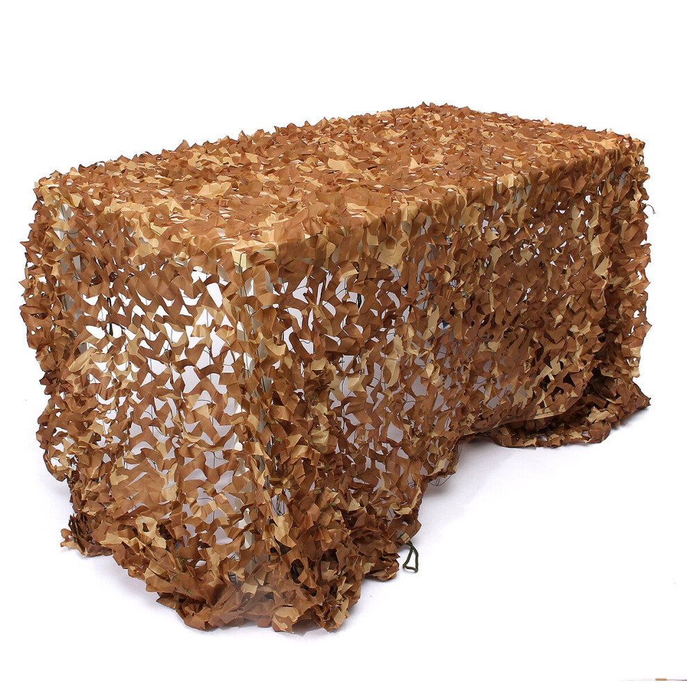 4Mx6m Desert Camouflage Woodland Military Net Car Cover For Camping Cs Hunting Shooting Hide Brown 6900117833307