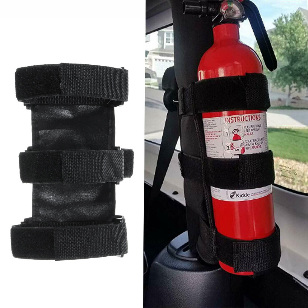 Adjustable Car Fire Extinguisher Fixed Holder Fastener Clip For Jeep Wrangler Jk Jku Black 9305022201482