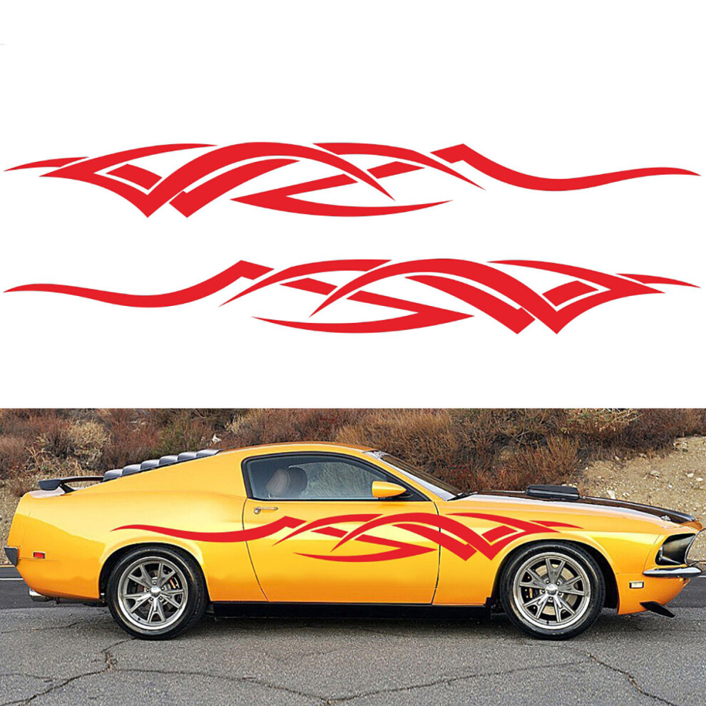 2Pcs Universal Stripes Stickers Decals For Car Truck Campervan Van Motorhome Suv 6900077028393