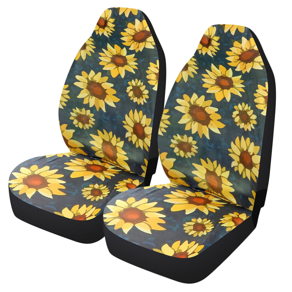 2Pcs Car Front Seat Cover Universal Soft Comfortable Seat Protector 681543054745