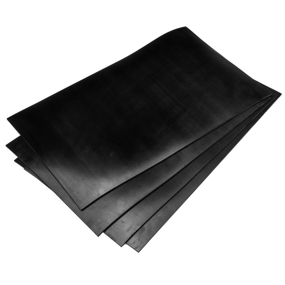 4Pcs Universal Car Mudguard Mud Flaps 300X500x4mm Rubber Black 851069122604