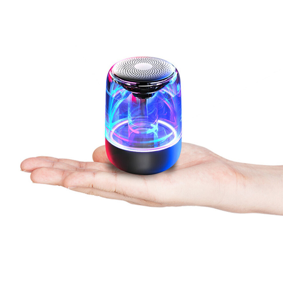 Wireless Stereo Speaker With Transparent Design Breathing Led Bluetooth 5.0 Tf Card & Aux Audio Input Super Bass Support Tws Enable Loudspe Light 5440217497623