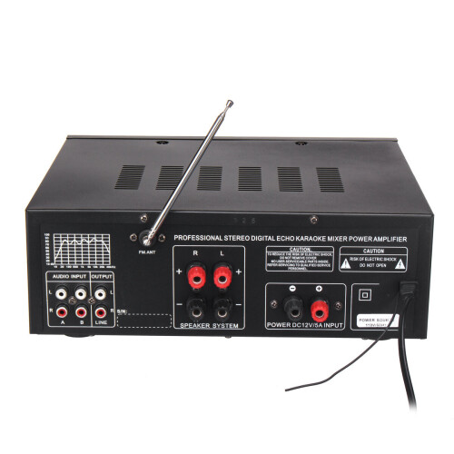800W 110V 2Channel Equalizer bluetooth Home Stereo Power Amplifier USB SD Remote 1