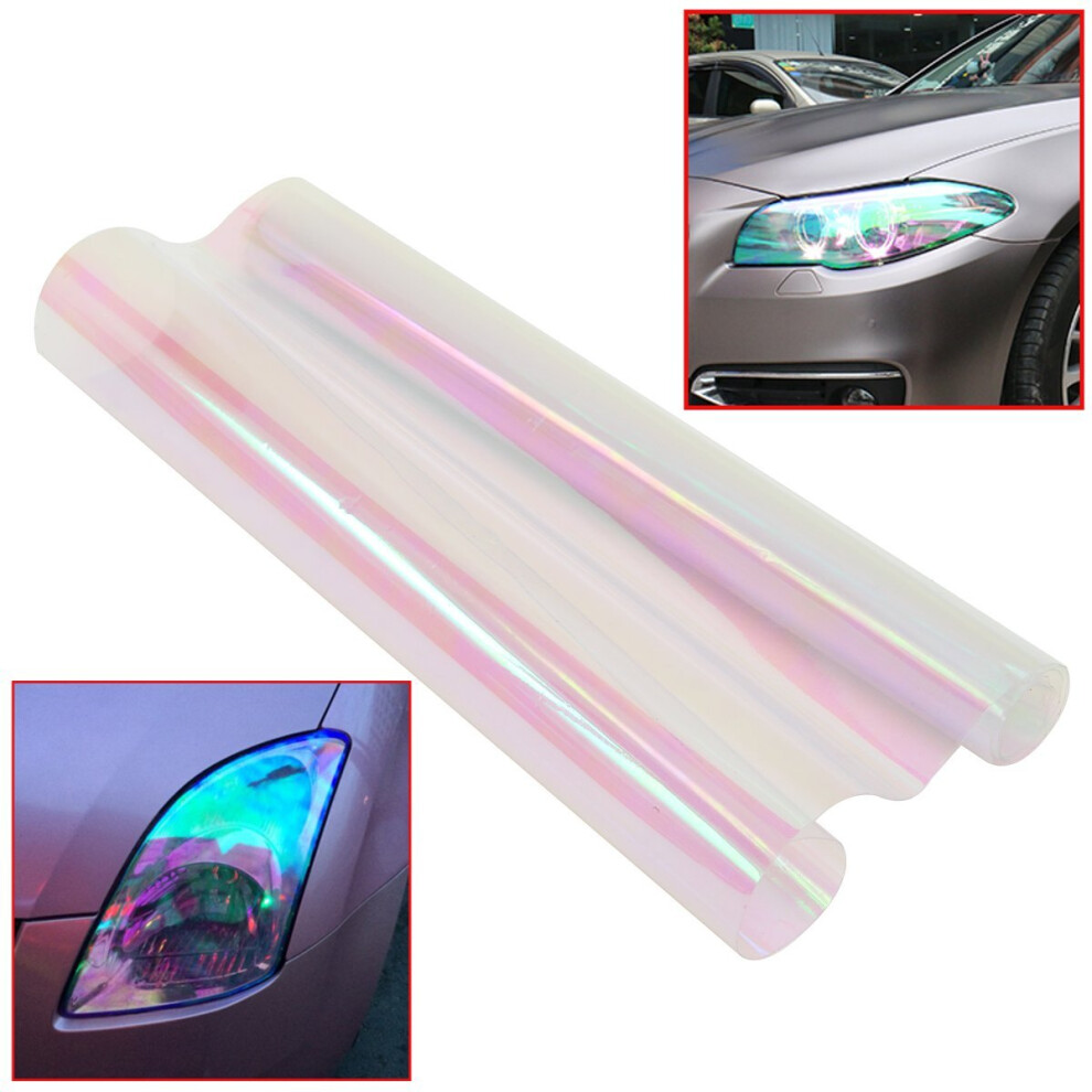 30X65cm Headlight Fog Tail Car Lamp Film Wrap Sticker Chameleon Color Tint Vinyl 715444586989