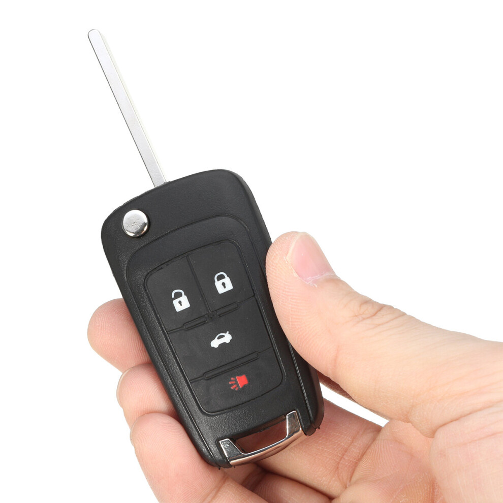 4 Button Car Remote Flip Key Fob Control For Buick For Gmc For Chevy Black 681385665154
