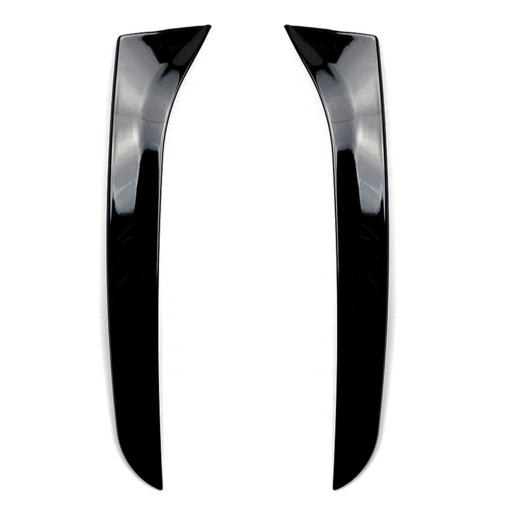 2Pcs Car Rear Window Side Spoiler Spoiler Canard Canards Splitter Glossy For Vw Passat B7 Wagon/Alltrack 2011-2015 Black 6901250859445