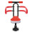 Black/Red Bicycle Seat Detachable Foldable Safety Seat Non-Slip Handle 4